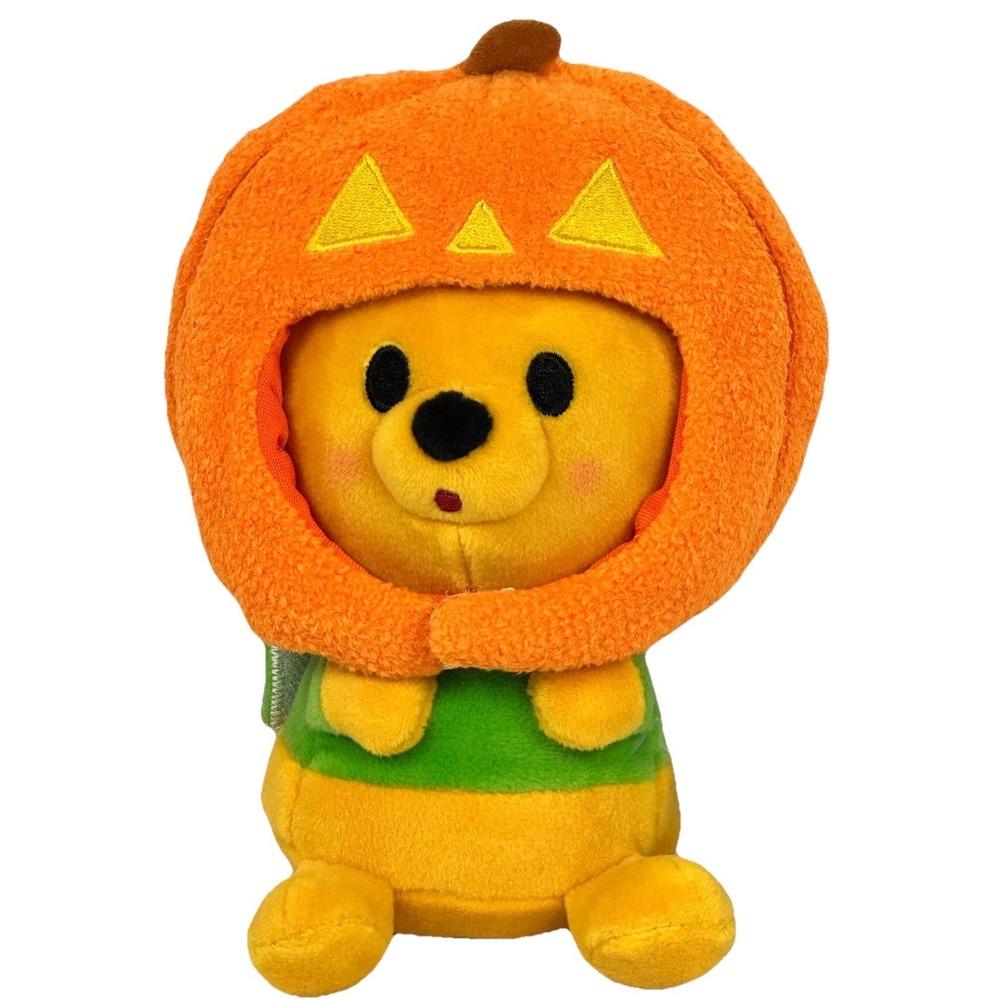 Disney Mini Mixits Winnie the Pooh Pumpkin Plush Halloween 7 in NWT